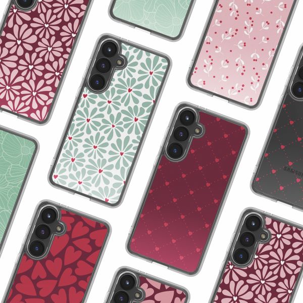 imoshion Design Hülle Samsung Galaxy S24 FE - Bloom Love Sage Green