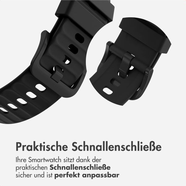 imoshion Silikonband für das  Huawei Watch Fit 4 / 4 Pro - Schwarz