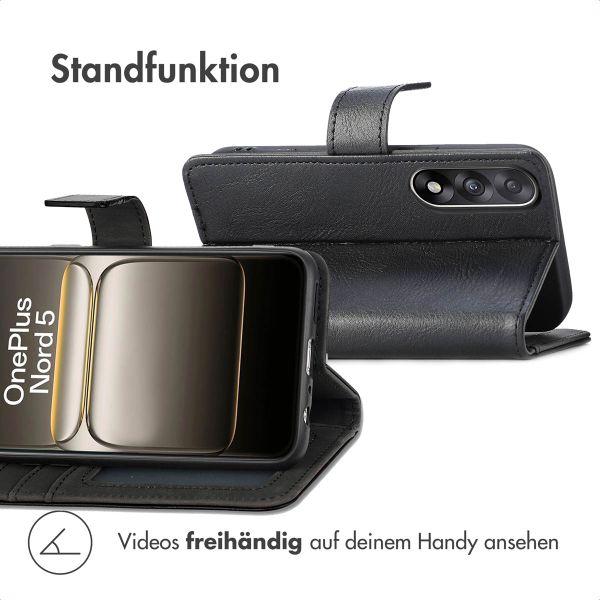 imoshion Luxuriöse Klapphülle OnePlus Nord 5 - Schwarz