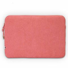 Selencia Cord Laptop Hülle 15-16 Zoll - Laptop Sleeve - Old Pink