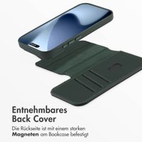 Accezz 2-in-1 Klapphülle aus Leder mit MagSafe Apple iPhone 17 Pro - Cedar Green