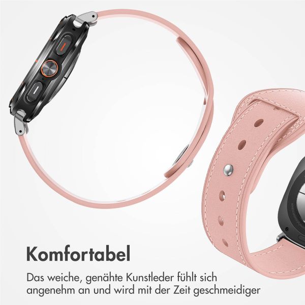 imoshion Lederarmband für die Samsung Galaxy Watch Ultra (2024/2025) - Rosa
