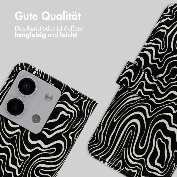imoshion Design Klapphülle Xiaomi Redmi Note 13 (5G) - Black And White