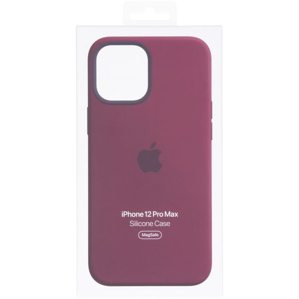 Apple Silikon-Case MagSafe Apple iPhone 12 Pro Max - Plum
