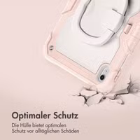 imoshion Rugged Kindersicher Schutzhülle Apple iPad 11 (2025) 11 Zoll A16 / iPad 10 (2022) 10.9 Zoll - Hellrosa