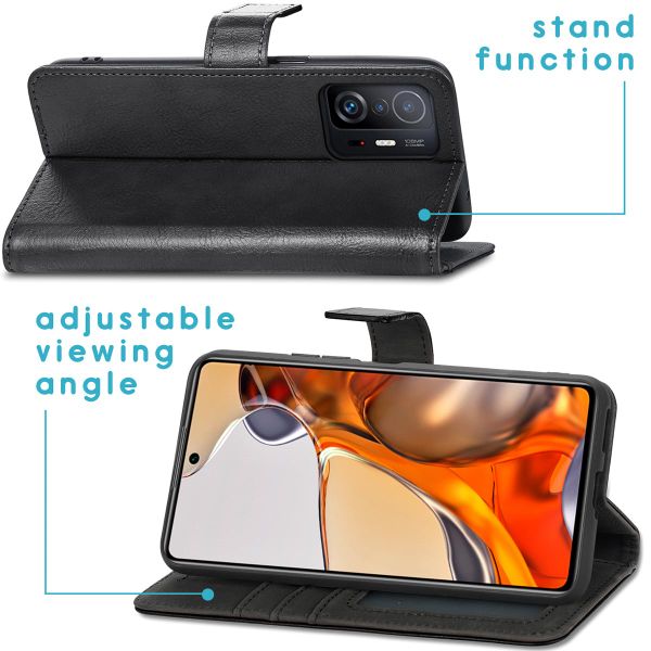imoshion Luxuriöse Klapphülle Xiaomi 11T (Pro) - Schwarz