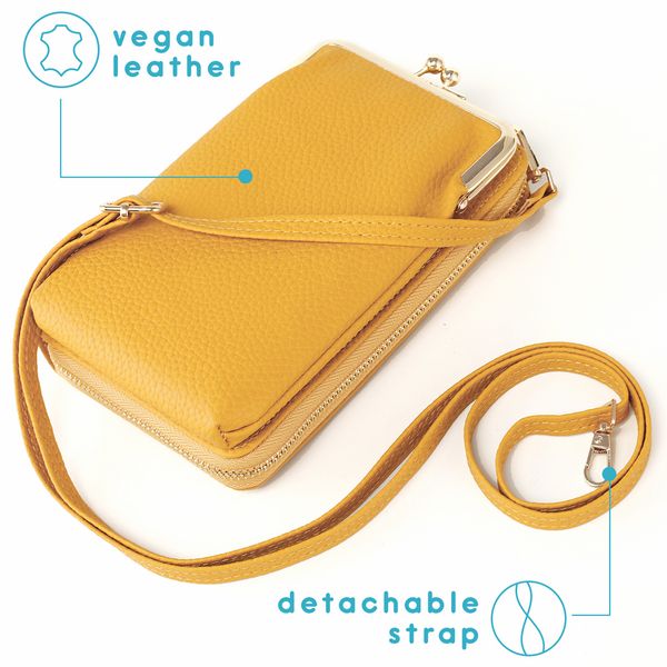 imoshion Vegane Leder-Handytasche Crossbody - Gelb