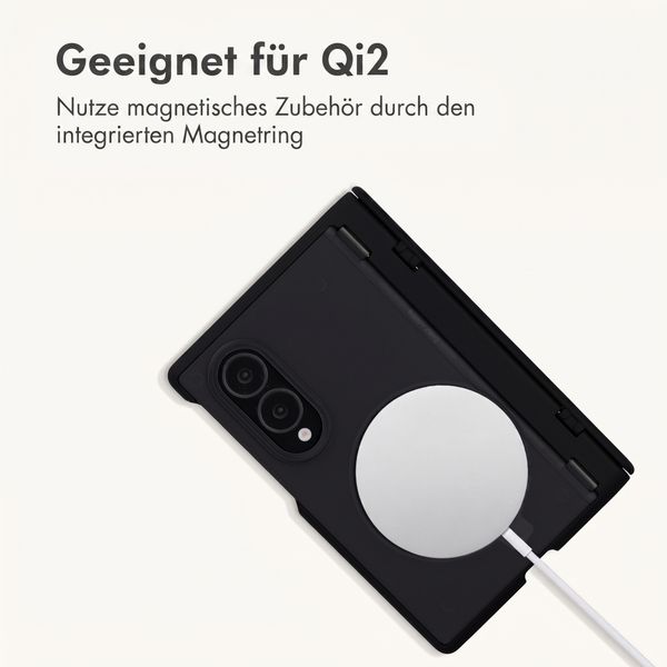 imoshion Frosted Backcover mit MagSafe und Ständer Samsung Galaxy Z Fold 8 - Schwarz