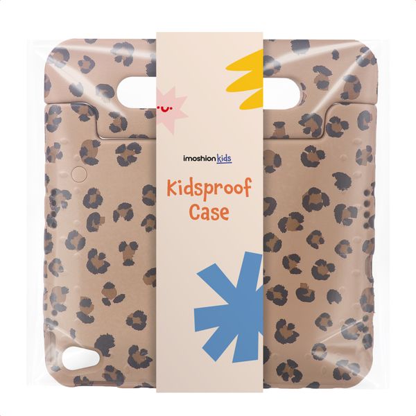 imoshion Kinder­sicheres Design Backcover mit Griff Apple iPad 9 (2021) 10.2 Zoll / iPad 8 (2020) 10.2 Zoll / iPad 7 (2019) 10.2 Zoll - Panthermuster