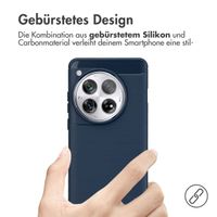 imoshion Brushed Back Cover für das OnePlus 12 - Dunkelblau