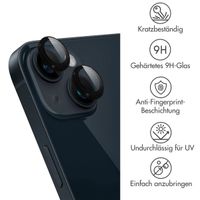 imoshion 2er-Pack Objektivschutz für Kamera für das Apple iPhone 15 / 15 Plus - Schwarz