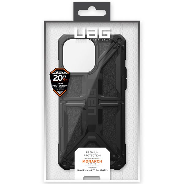 UAG Monarch Backcover für das Apple iPhone 14 Pro Max - Schwarz