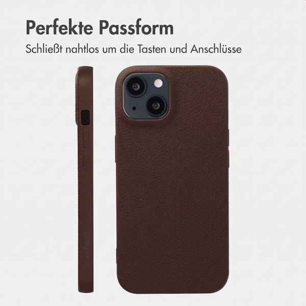 imoshion Texture Backcover Apple iPhone 14 / 13 - Dunkelbraun