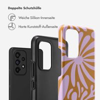 Selencia Vivid Back Cover Samsung Galaxy A53 - Modern Bloom Pink