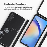 imoshion Silikonhülle design mit Band für das Samsung Galaxy A34 (5G) - Dandelion Black