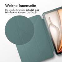 imoshion Origami Klapphülle iPad Pro 13 (2024) M4 - Dunkelgrün