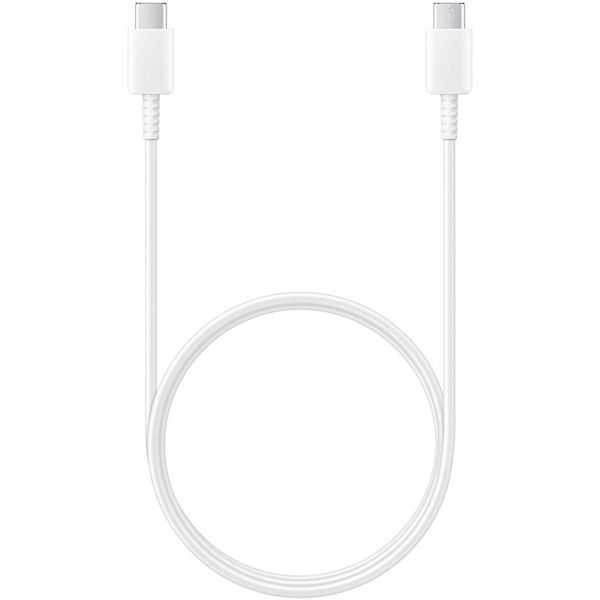 Samsung Originales USB-C zu USB-C Kabel - 1 Meter - 25 Watt + Original Fast Charging Adapter USB-C Ladegerät - 25 Watt - Weiß
