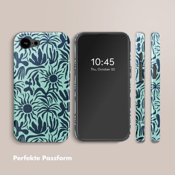 Selencia Vivid Rückabdeckung mit MagSafe Apple iPhone 16e - Tropical Vibes Light Blue