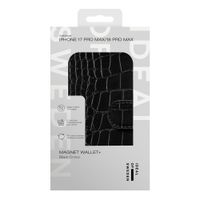 iDeal of Sweden Magnet Wallet+ Klapphülle Apple iPhone 18 Pro Max / 17 Pro Max - Black Croco