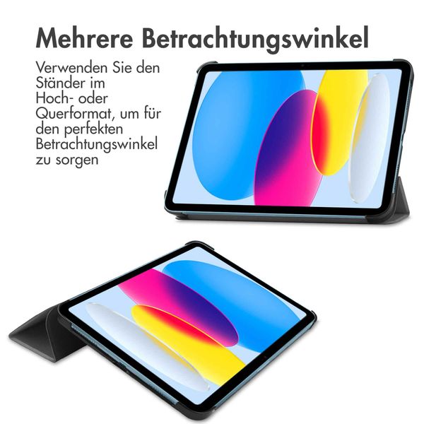 imoshion Trifold Klapphülle für das iPad 10 (2022) 10.9 Zoll - Grau