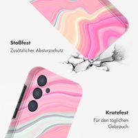 Selencia Vivid Back Cover Samsung Galaxy A35 - Pastel Lipstick Marble