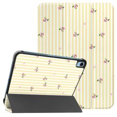 imoshion Design Trifold Klaphülle Apple iPad 11 (2025) 11 Zoll A16 / iPad 10 (2022) 10.9 Zoll - Garden Stripes