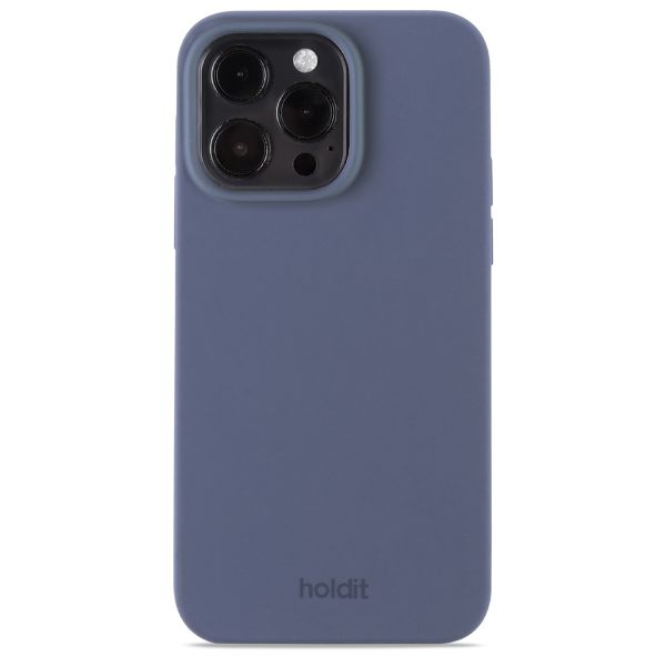 Holdit Silicone Case für das iPhone 15 Pro Max - Pacific Blue