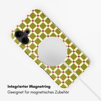 Selencia Vivid Rückabdeckung mit MagSafe Apple iPhone 16 - Check This Olive