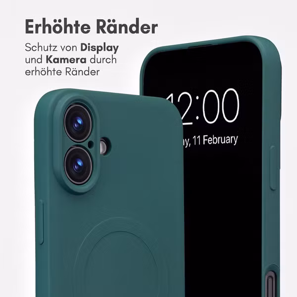 imoshion Color Back Cover mit MagSafe Apple iPhone 16 Plus - Dunkelgrün