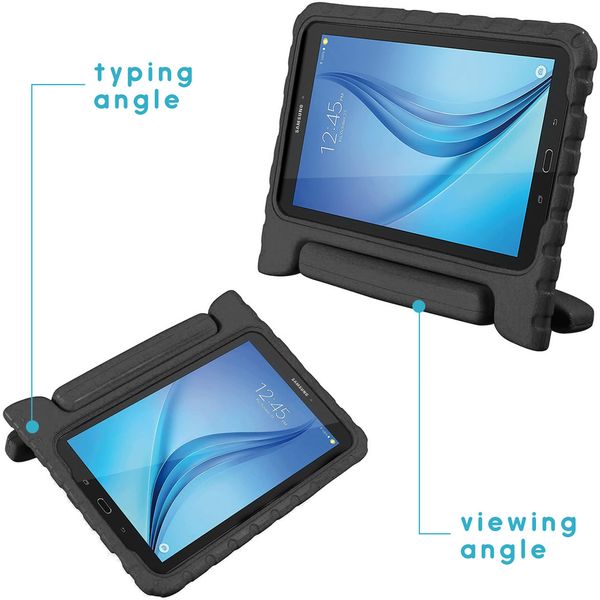 Schutzhülle mit Handgriff kindersicher Samsung Galaxy Tab E 9.6 - Schwarz
