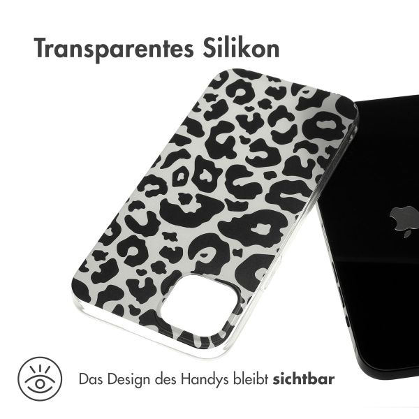 imoshion Design Hülle Apple iPhone 15 Plus - Leopard Transparent