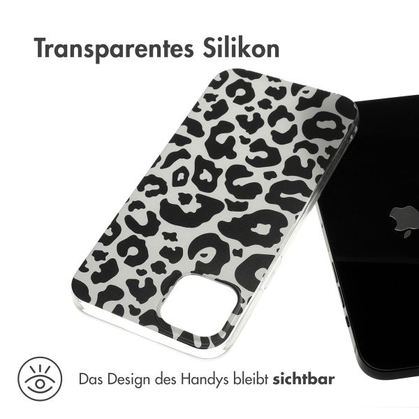 imoshion Design Hülle für das iPhone 15 Plus - Leopard / Schwarz