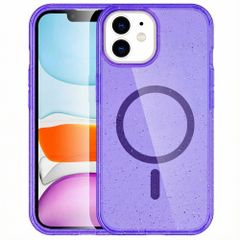 imoshion Sparkle Back Cover mit MagSafe Apple iPhone 12 (Pro) - Glitzer Violett