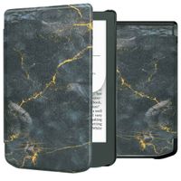 imoshion Design Slim Hard Case Klapphülle Pocketbook Verse Lite - Black Marble