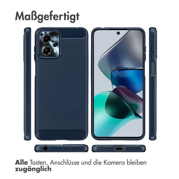 imoshion Brushed Back Cover Motorola Moto G13 / G23 - Dunkelblau