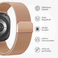 imoshion Magnetisches Milanaise Armband für das  Samsung Galaxy Watch Ultra (2024/2025) - Rosé gold