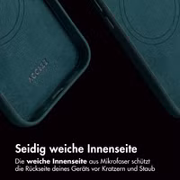 Accezz Vintage Leather Magsafe Backcover Apple iPhone 13 - Smokey Green