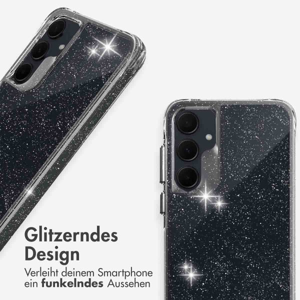 imoshion Klare Glitter Backcover Samsung Galaxy A55 - Silber
