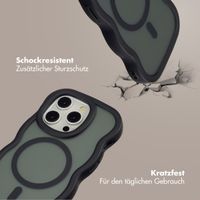 Selencia Wavy Backcover mit MagSafe Apple iPhone 14 Pro - Schwarz