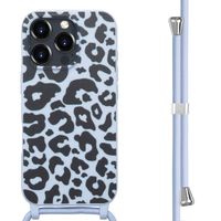 imoshion Silikonhülle design mit Band für das Apple iPhone 16 Pro - Animal Lila
