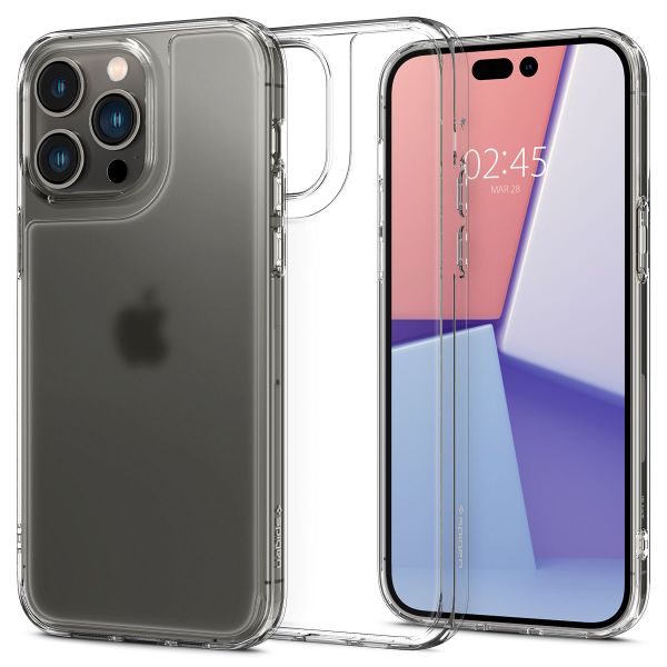 Spigen Quartz Hybrid Matte Clear Back Cover für das iPhone 14 Pro Max - Transparent