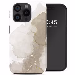 Selencia Vivid Rückabdeckung mit MagSafe Apple iPhone 15 Pro - Marble Light Brown