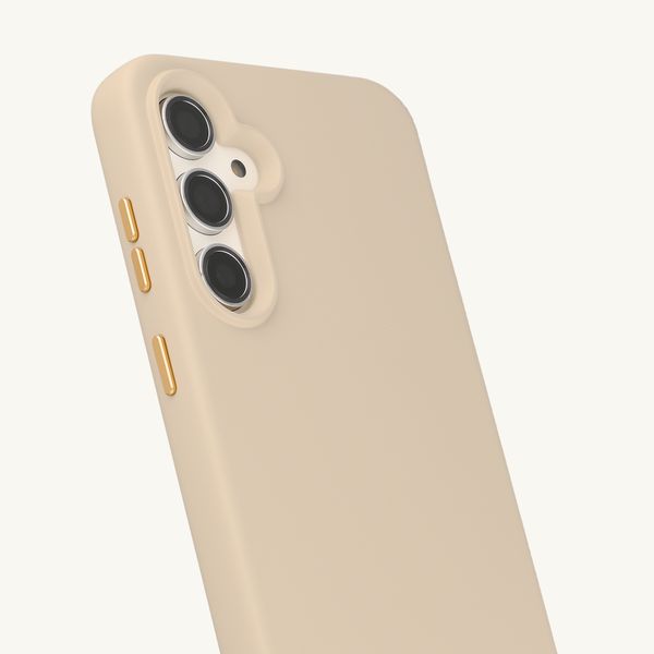 Selencia Rivièra Backcover mit MagSafe mit abnehmbaren Haken Samsung Galaxy S23 FE - Milky Latte