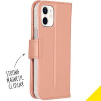 Accezz Wallet TPU Klapphülle für das iPhone 12 Mini - Roségold