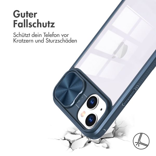 imoshion Back Cover mit Kameraschieber für das iPhone 14 - Dunkelblau