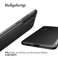 imoshion Carbon-Hülle für das Samsung Galaxy S21 FE - Schwarz