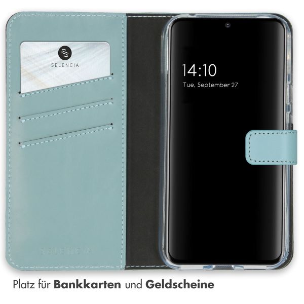 Selencia Echtleder Klapphülle Google Pixel 8a - Air Blue