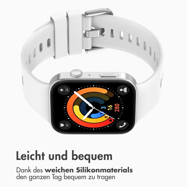 imoshion Silikonarmband für das Huawei Watch Fit 3 - Weiß