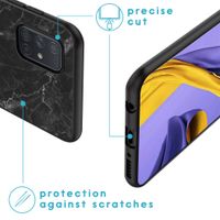 imoshion Design Hülle für das Samsung Galaxy A71 - Marmor / Schwarz