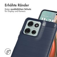 imoshion Brushed Back Cover Motorola Moto G75 5G - Dunkelblau